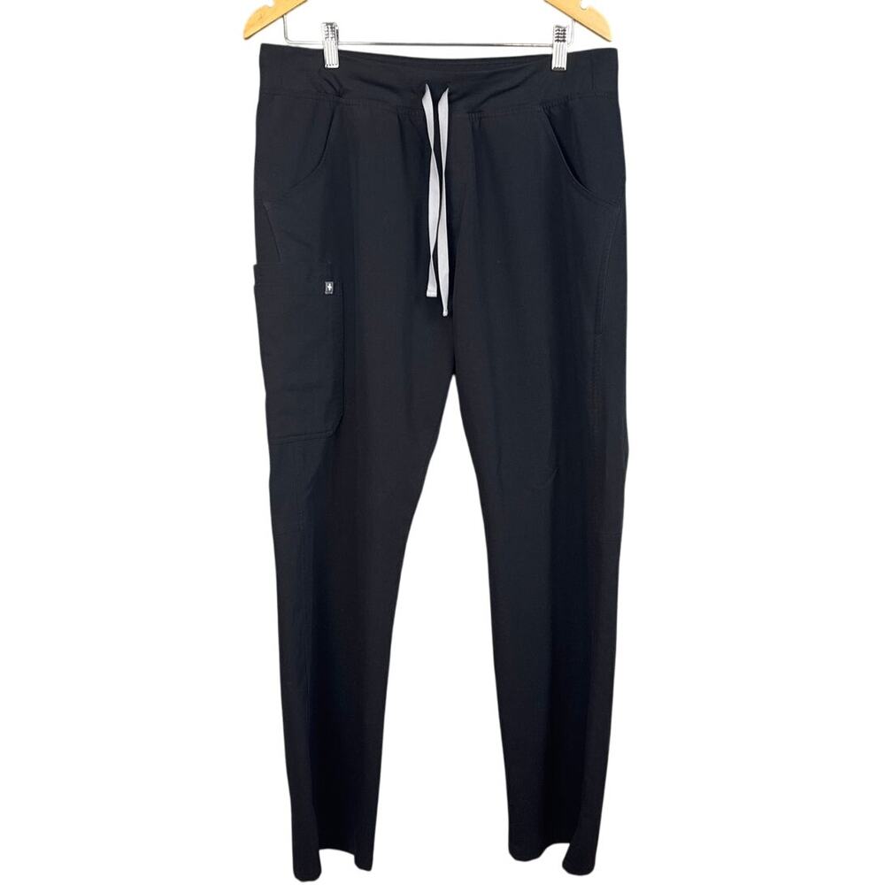 Figs Black Women's Kade cargo Drawstring Scrub Pants tall